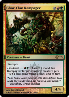 (Promo-FNM)Ghor-Clan Rampager/ゴーア族の暴行者